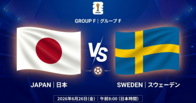 日本 vs スウェーデン 対戦図
